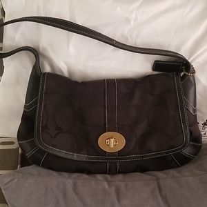 Coach black shoulder bag